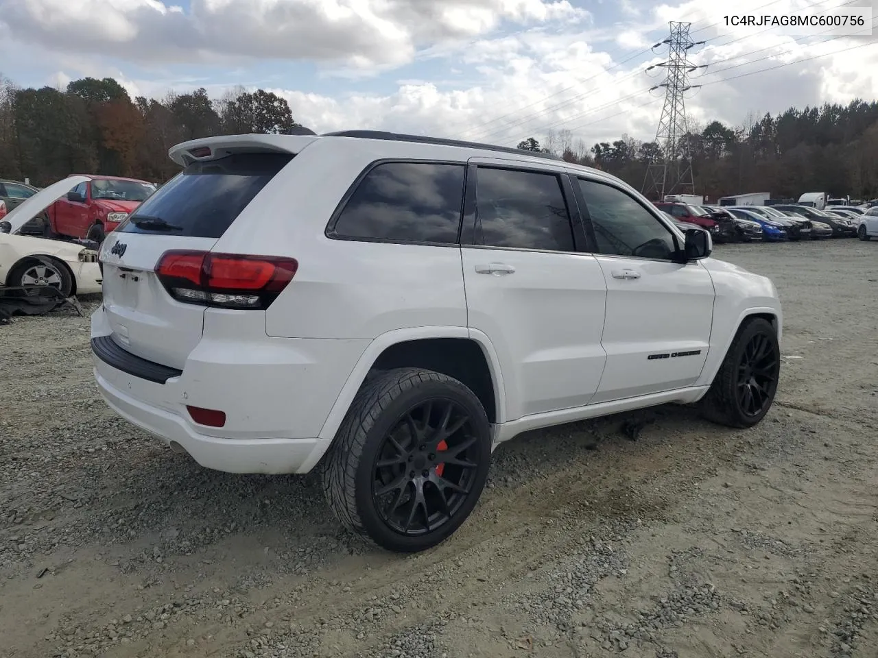 2021 Jeep Grand Cherokee Laredo VIN: 1C4RJFAG8MC600756 Lot: 79308954