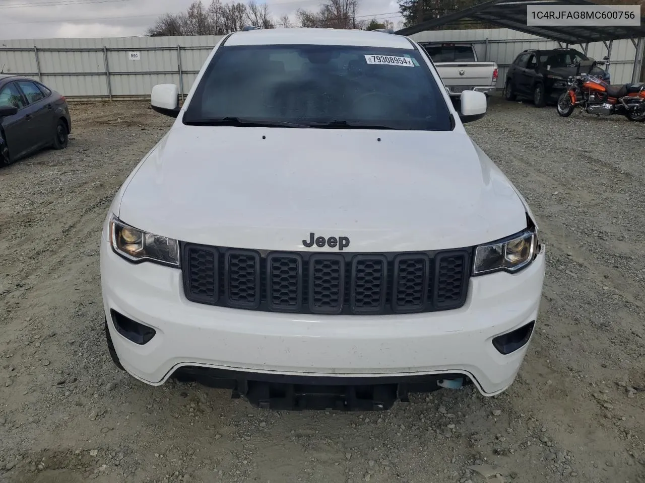 2021 Jeep Grand Cherokee Laredo VIN: 1C4RJFAG8MC600756 Lot: 79308954