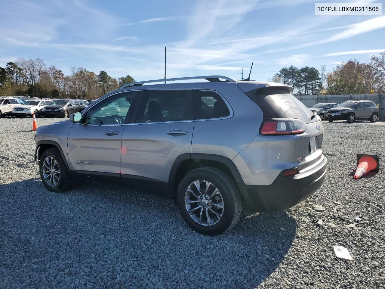 2021 Jeep Cherokee Latitude Plus VIN: 1C4PJLLBXMD211506 Lot: 79956854