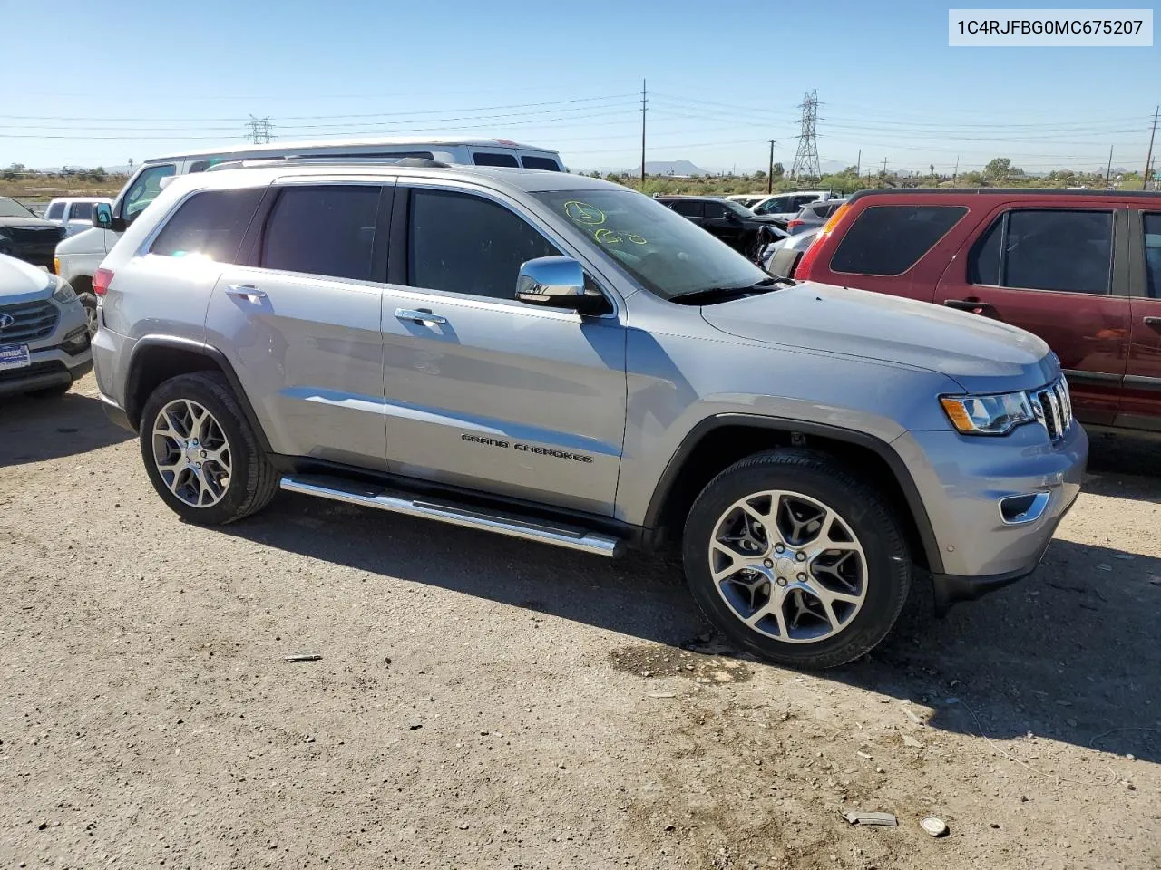 2021 Jeep Grand Cherokee Limited VIN: 1C4RJFBG0MC675207 Lot: 80309524