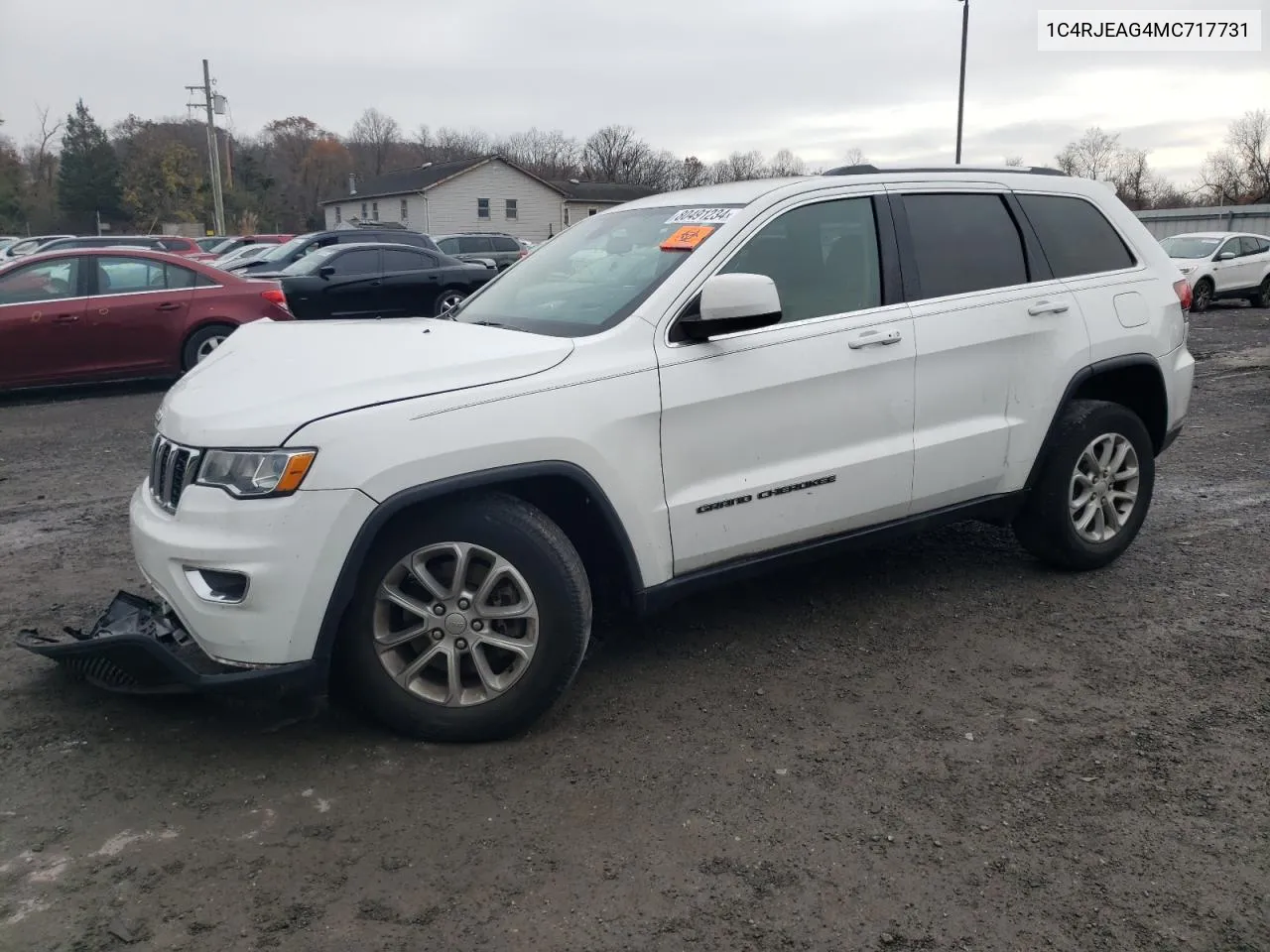 2021 Jeep Grand Cherokee Laredo VIN: 1C4RJEAG4MC717731 Lot: 80491234