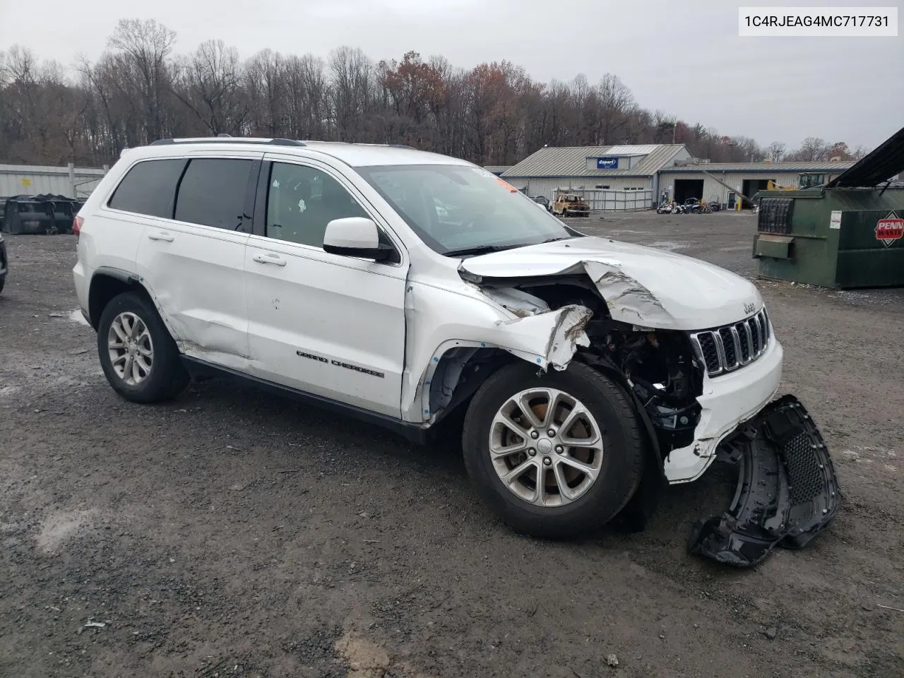 2021 Jeep Grand Cherokee Laredo VIN: 1C4RJEAG4MC717731 Lot: 80491234