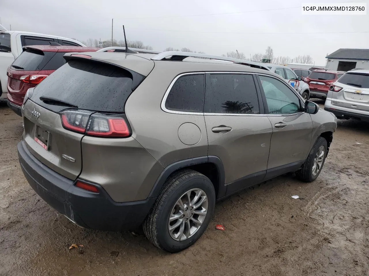 2021 Jeep Cherokee Latitude Lux VIN: 1C4PJMMX3MD128760 Lot: 81070124