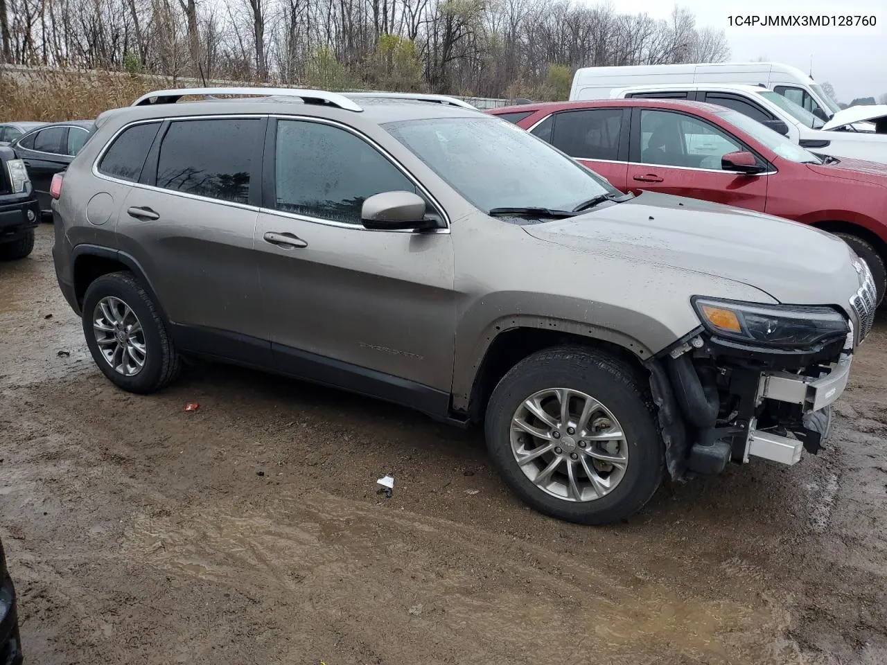 2021 Jeep Cherokee Latitude Lux VIN: 1C4PJMMX3MD128760 Lot: 81070124