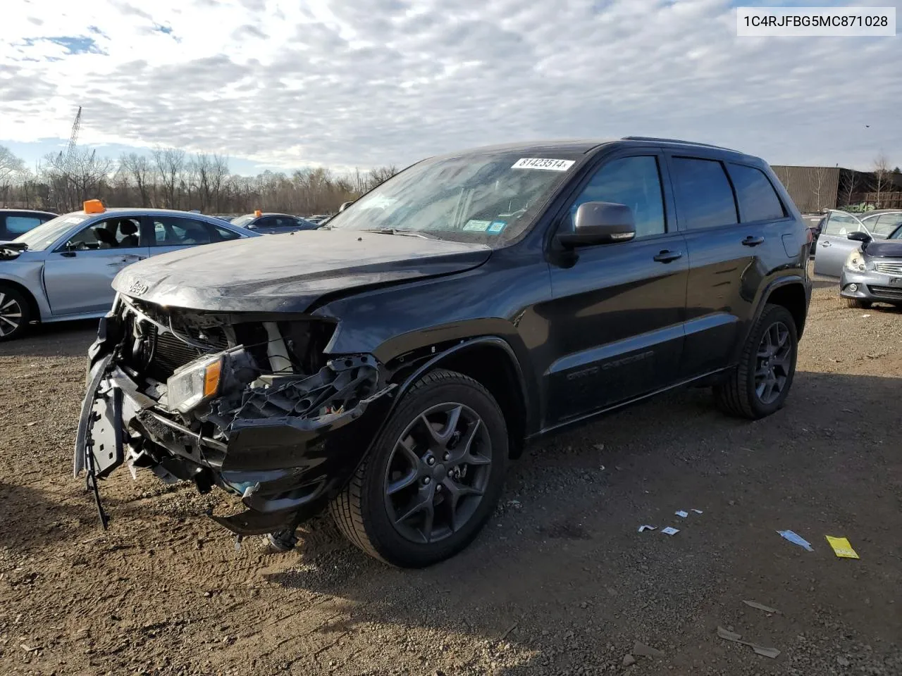 2021 Jeep Grand Cherokee Limited VIN: 1C4RJFBG5MC871028 Lot: 81423514