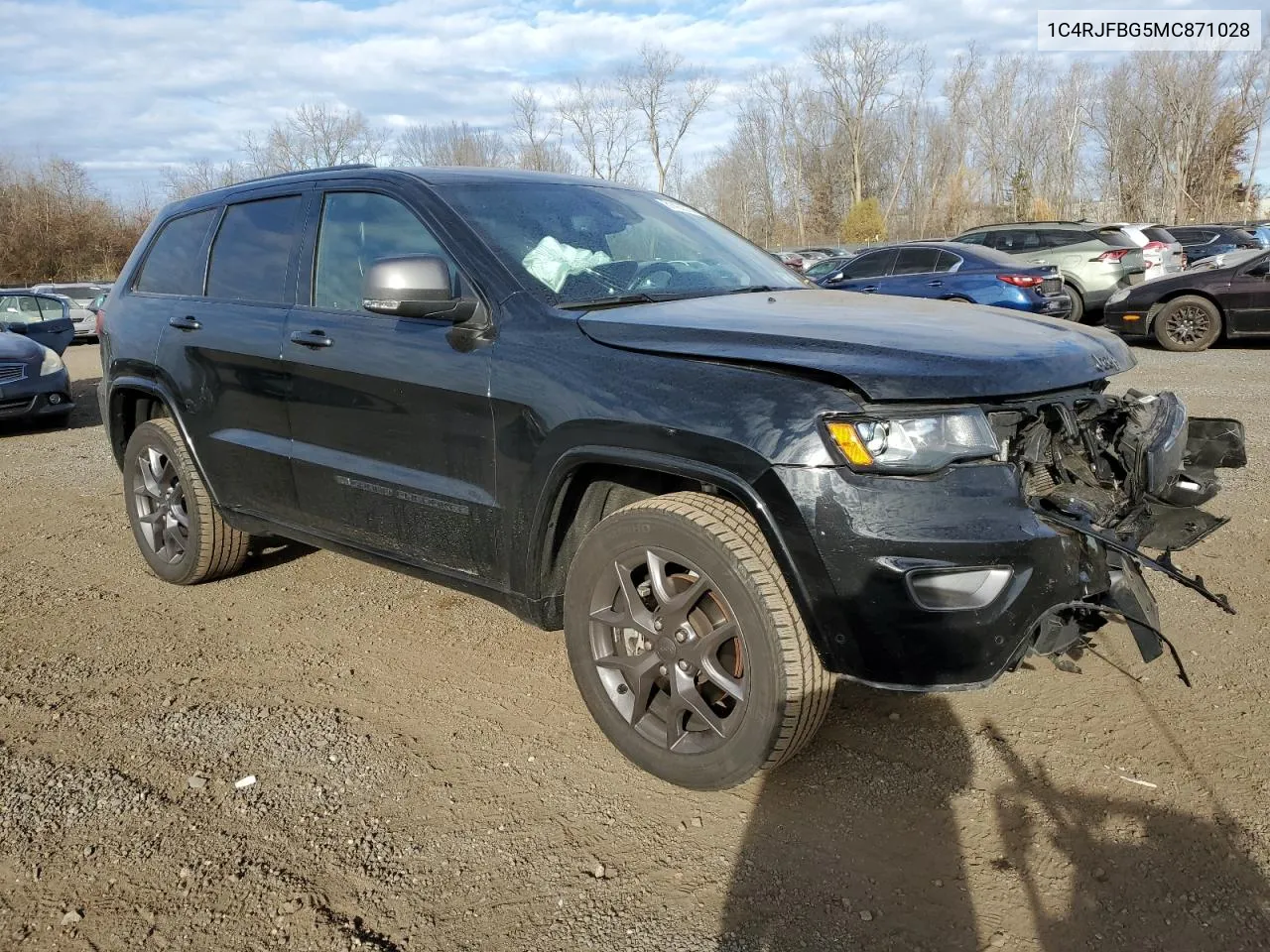 2021 Jeep Grand Cherokee Limited VIN: 1C4RJFBG5MC871028 Lot: 81423514