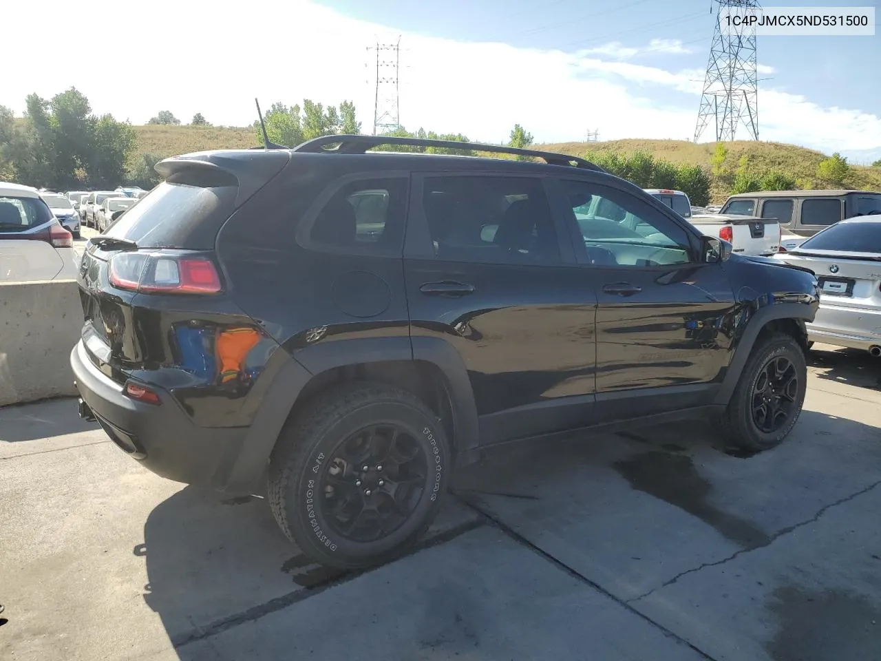 2022 Jeep Cherokee Latitude VIN: 1C4PJMCX5ND531500 Lot: 69072254