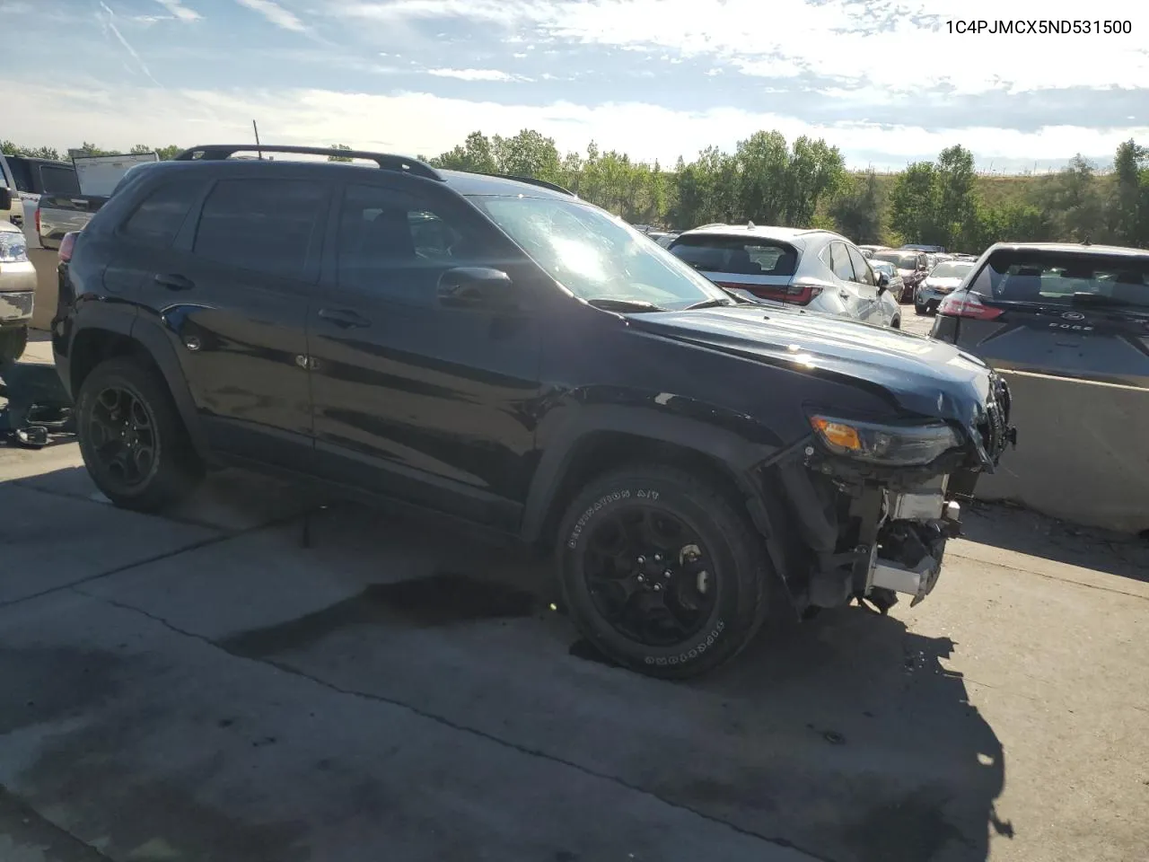 2022 Jeep Cherokee Latitude VIN: 1C4PJMCX5ND531500 Lot: 69072254