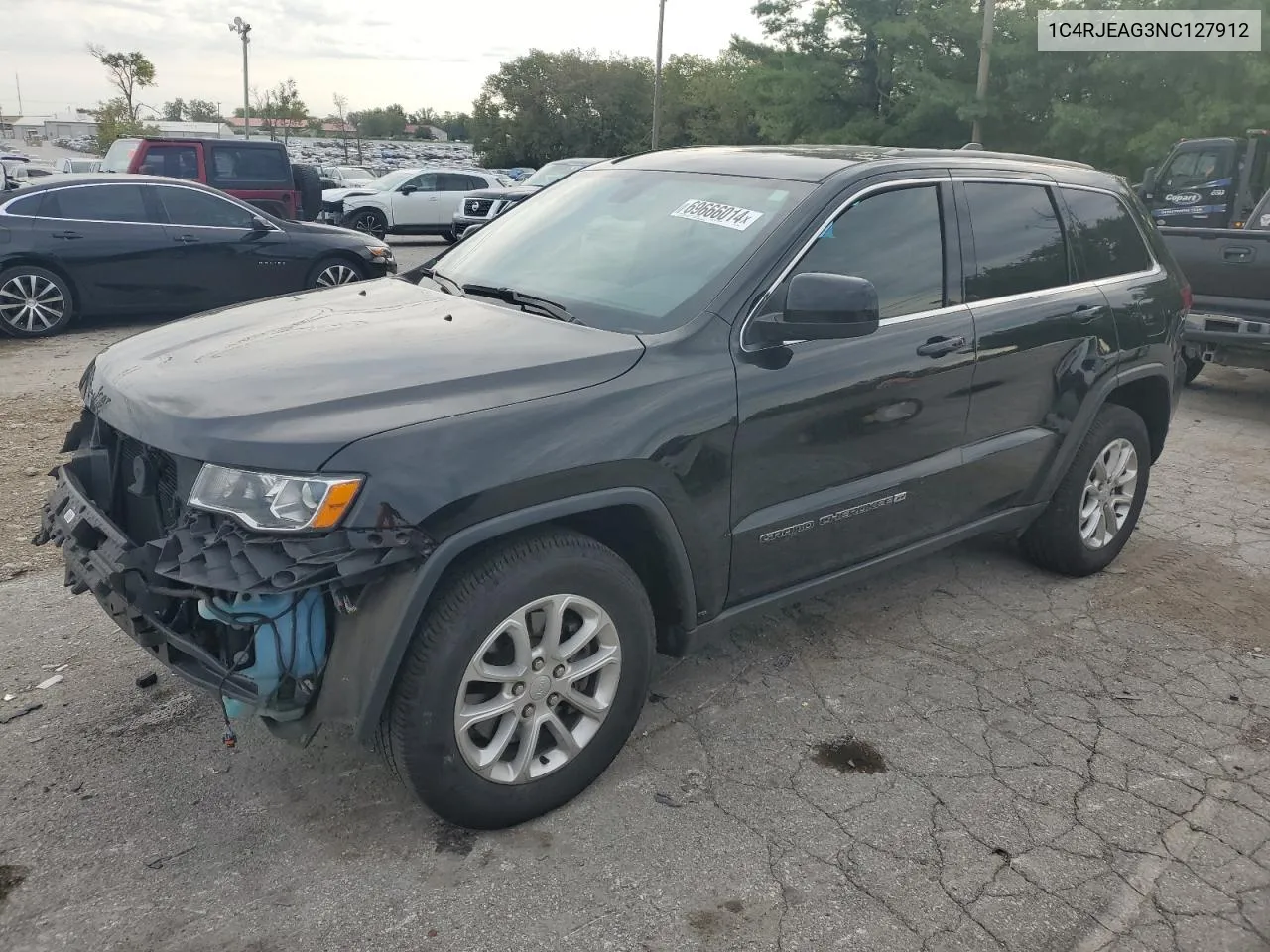 2022 Jeep Grand Cherokee Laredo E VIN: 1C4RJEAG3NC127912 Lot: 69666014