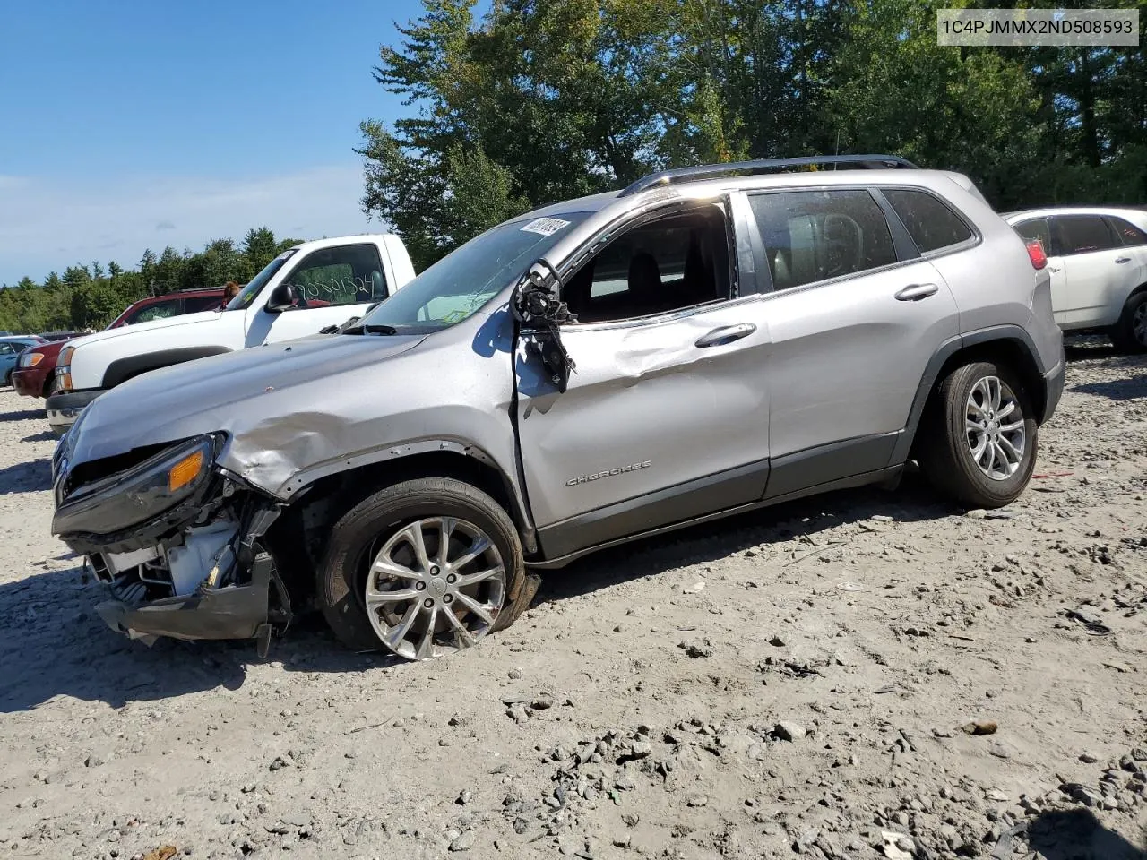 2022 Jeep Cherokee Latitude Lux VIN: 1C4PJMMX2ND508593 Lot: 69818924