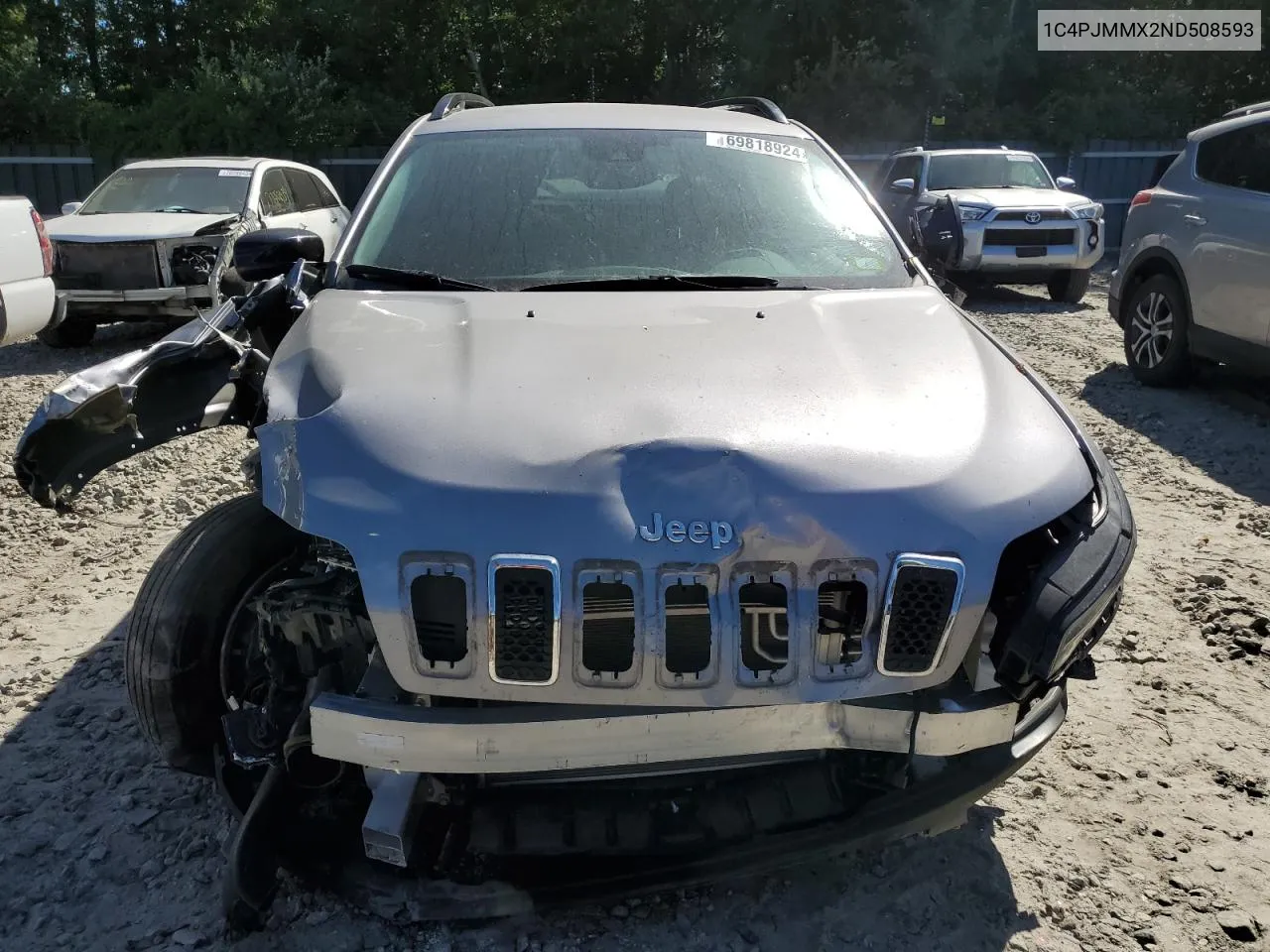 2022 Jeep Cherokee Latitude Lux VIN: 1C4PJMMX2ND508593 Lot: 69818924