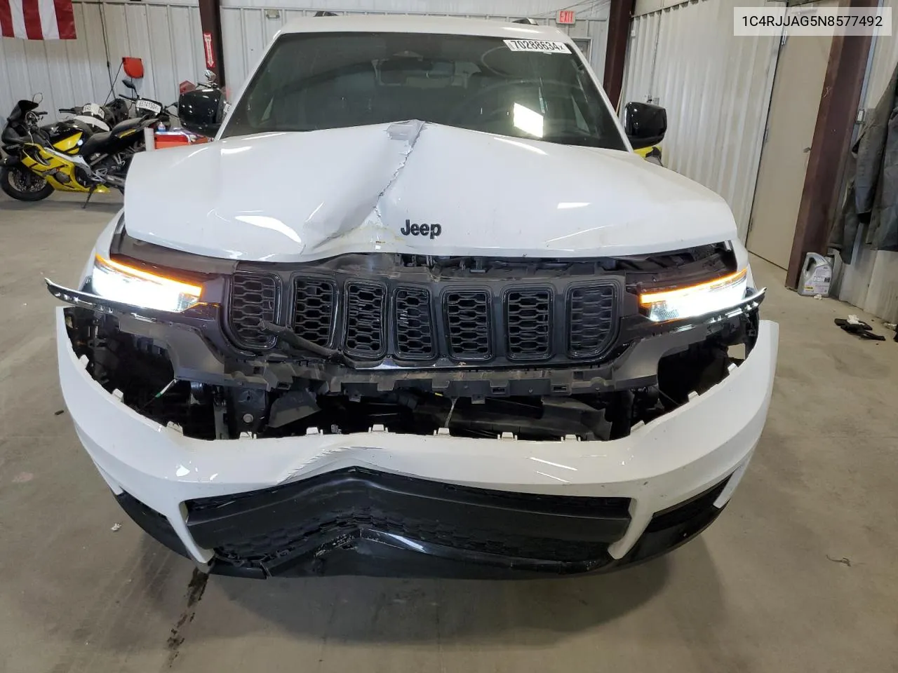 2022 Jeep Grand Cherokee L Laredo VIN: 1C4RJJAG5N8577492 Lot: 70288634