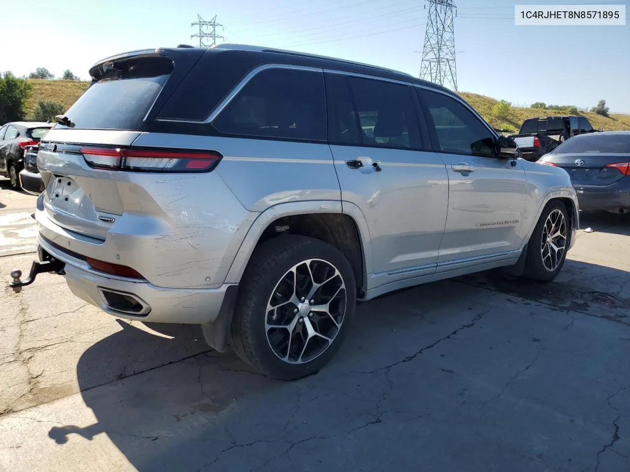 2022 Jeep Grand Cherokee Summit VIN: 1C4RJHET8N8571895 Lot: 70313974