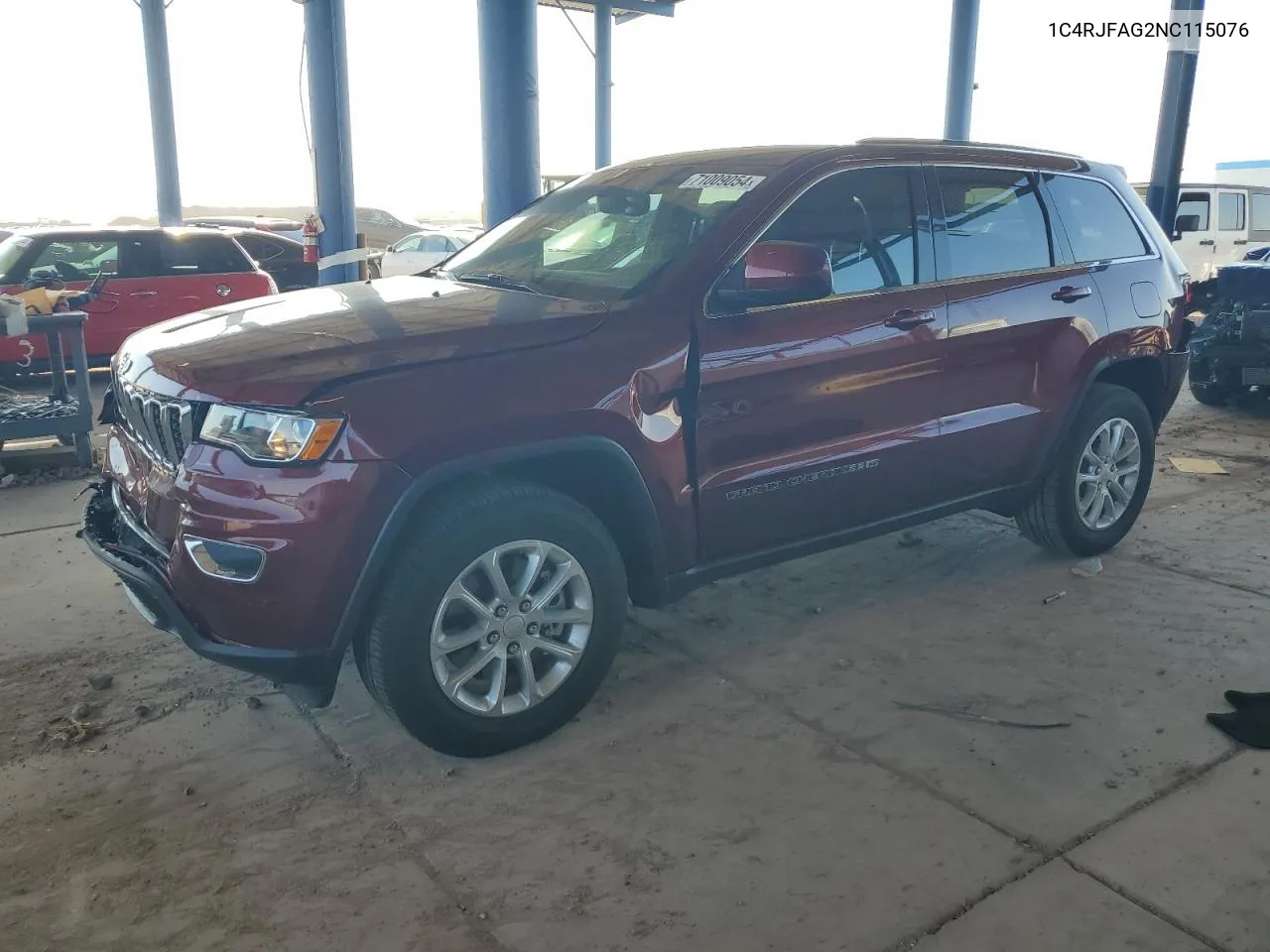 2022 Jeep Grand Cherokee Laredo E VIN: 1C4RJFAG2NC115076 Lot: 71009054