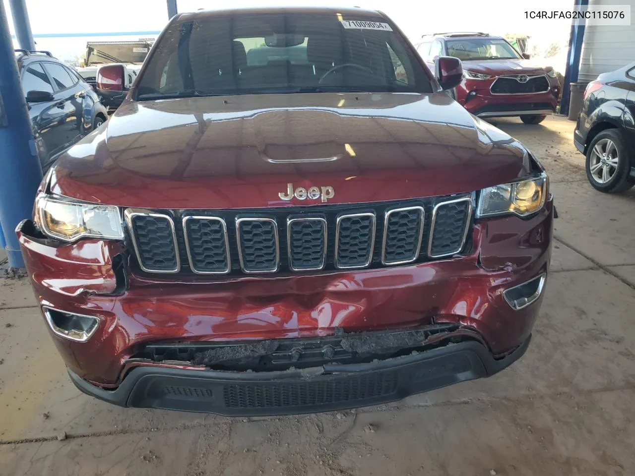 2022 Jeep Grand Cherokee Laredo E VIN: 1C4RJFAG2NC115076 Lot: 71009054