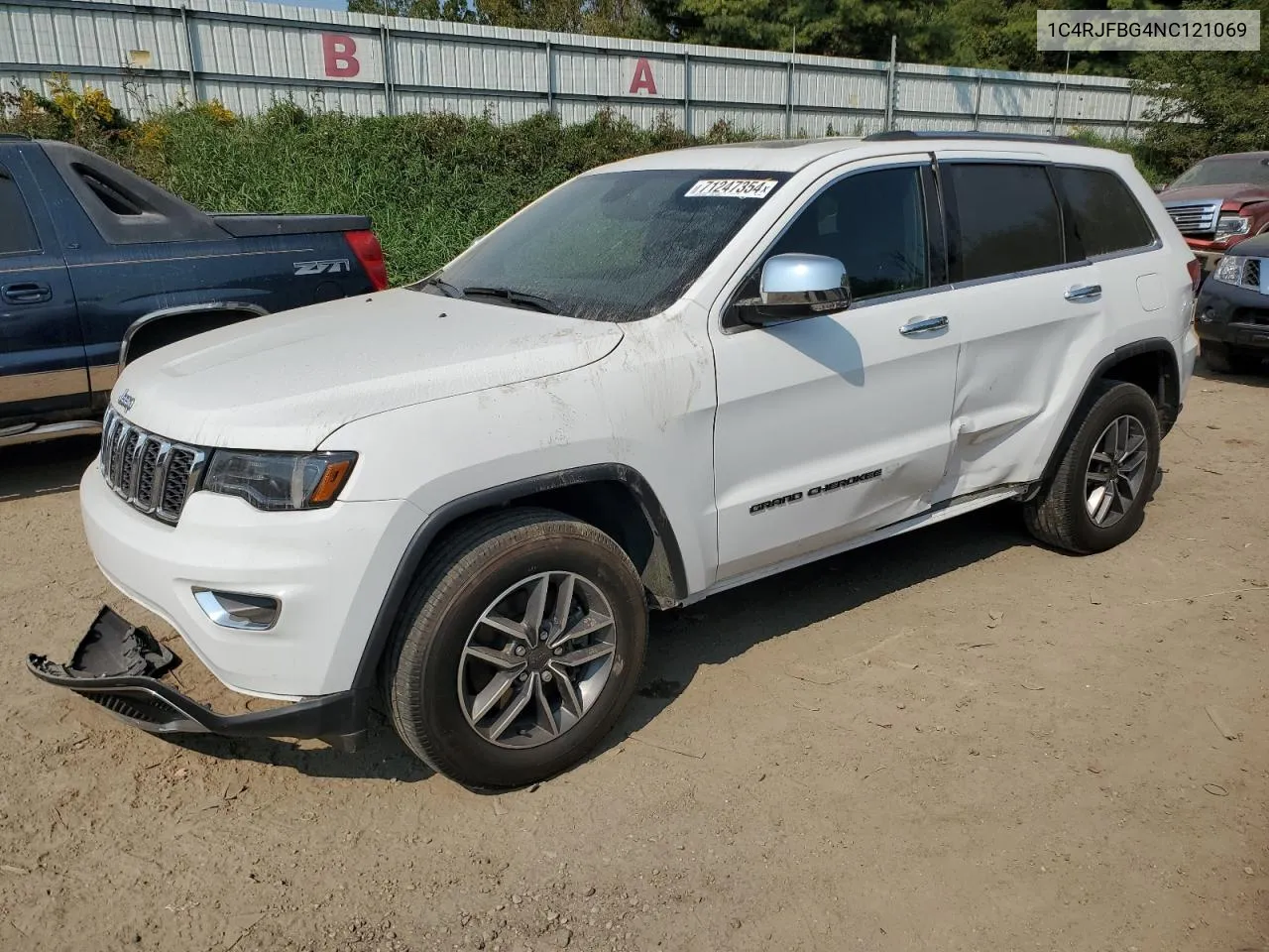 2022 Jeep Grand Cherokee Limited VIN: 1C4RJFBG4NC121069 Lot: 71247354