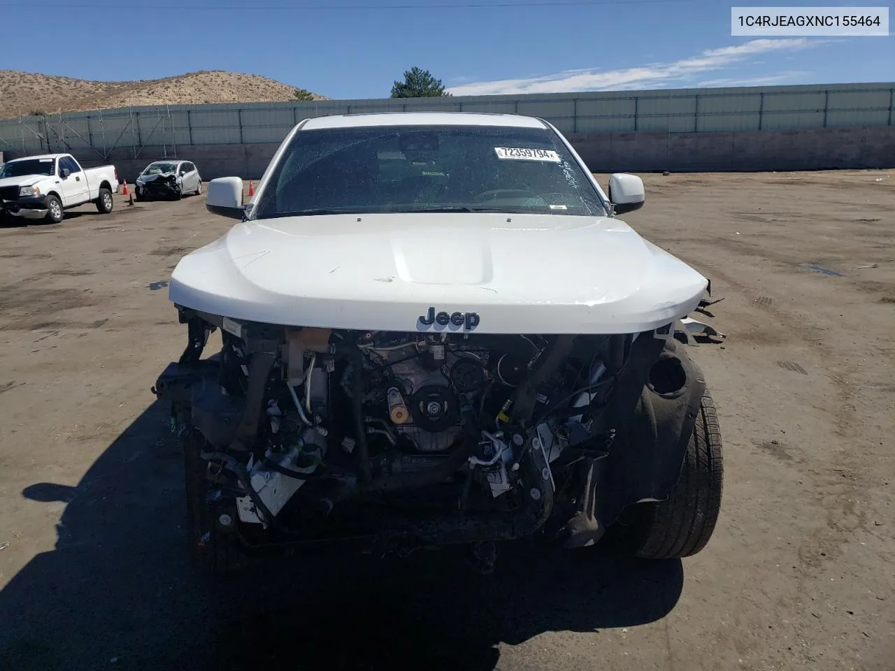 1C4RJEAGXNC155464 2022 Jeep Grand Cherokee Laredo E