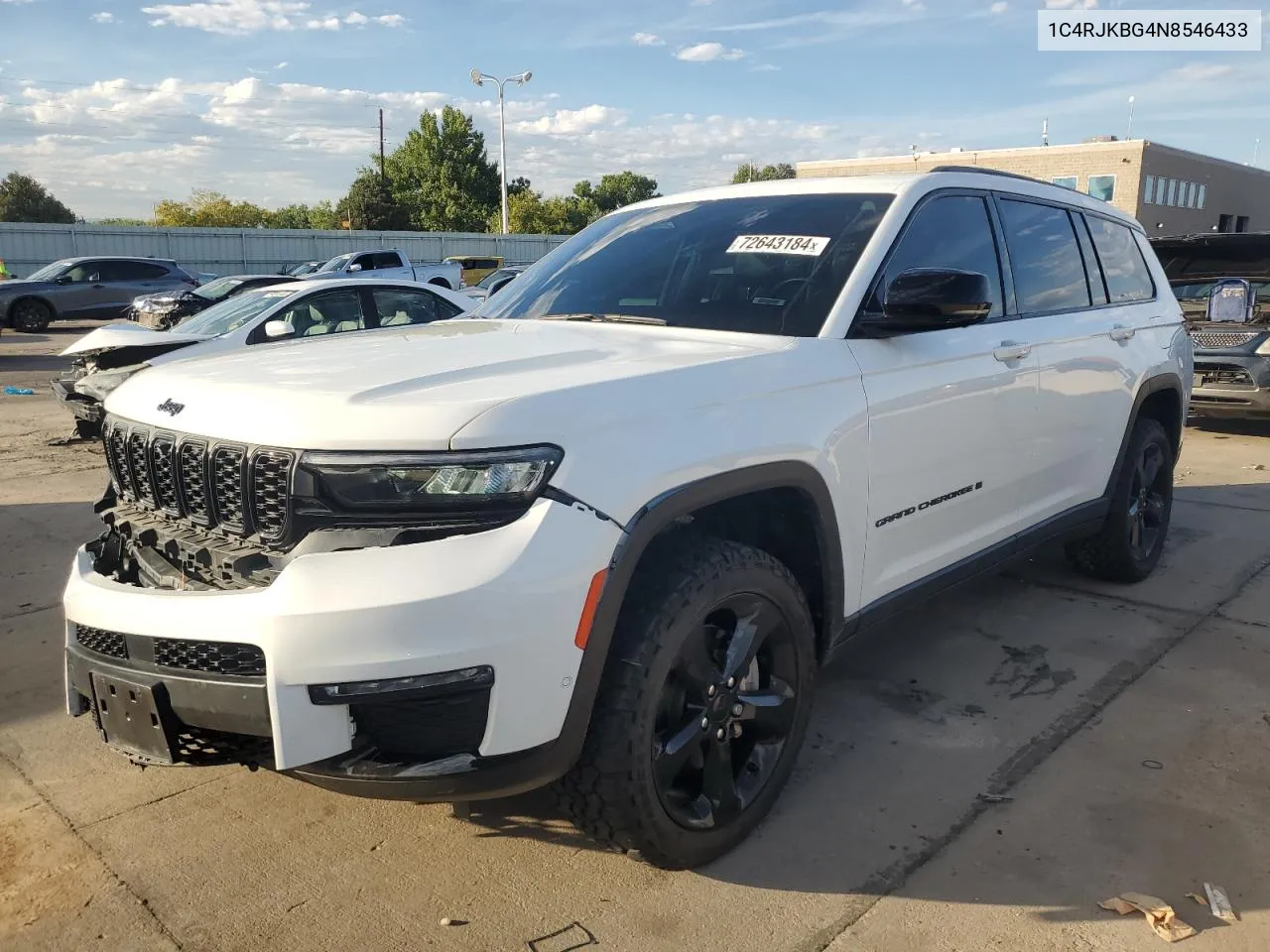 2022 Jeep Grand Cherokee L Limited VIN: 1C4RJKBG4N8546433 Lot: 72643184