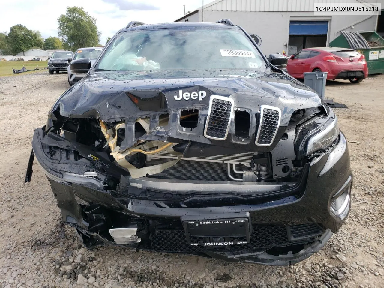 2022 Jeep Cherokee Limited VIN: 1C4PJMDX0ND515218 Lot: 73936944