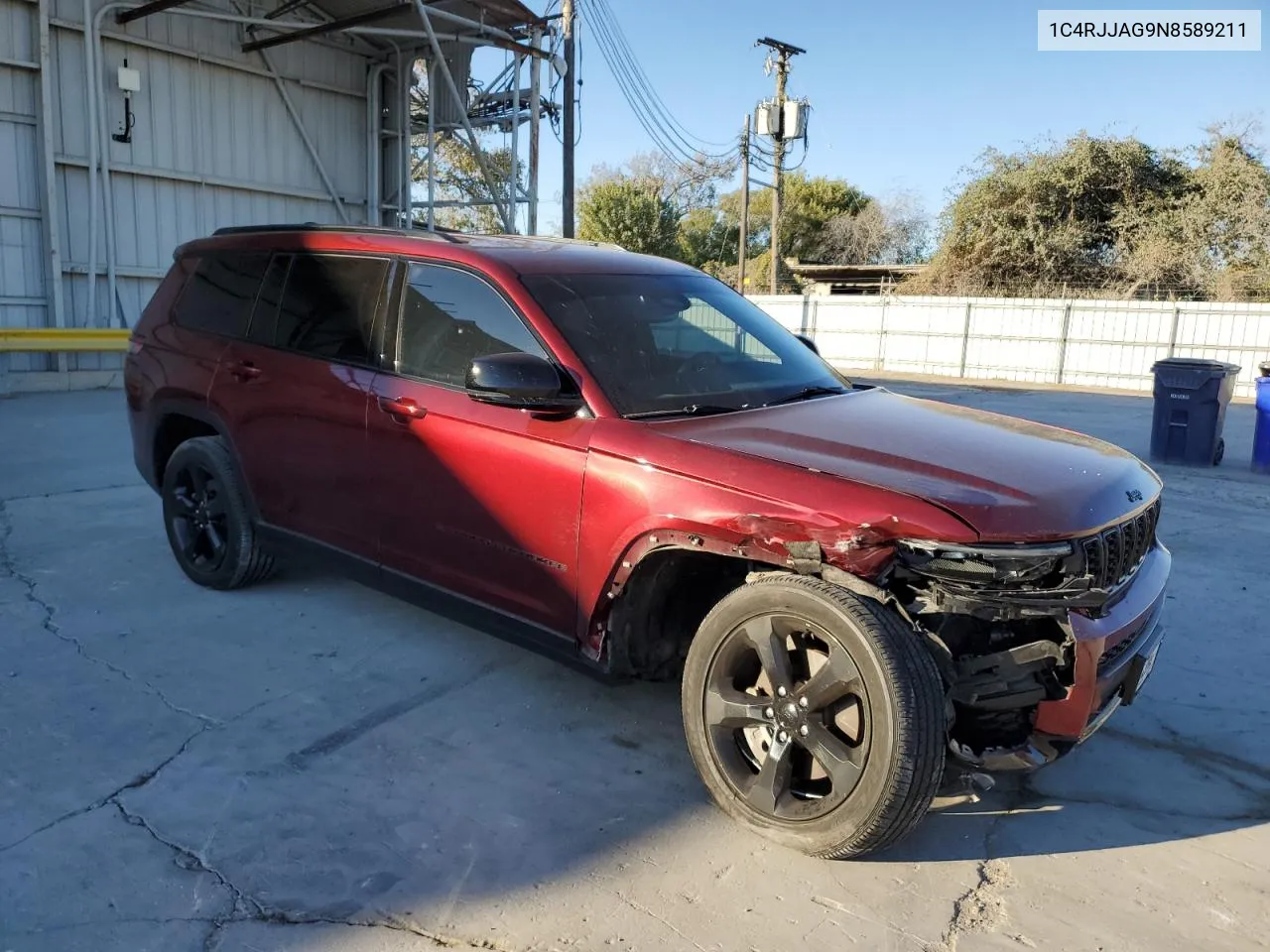 2022 Jeep Grand Cherokee L Laredo VIN: 1C4RJJAG9N8589211 Lot: 80352564