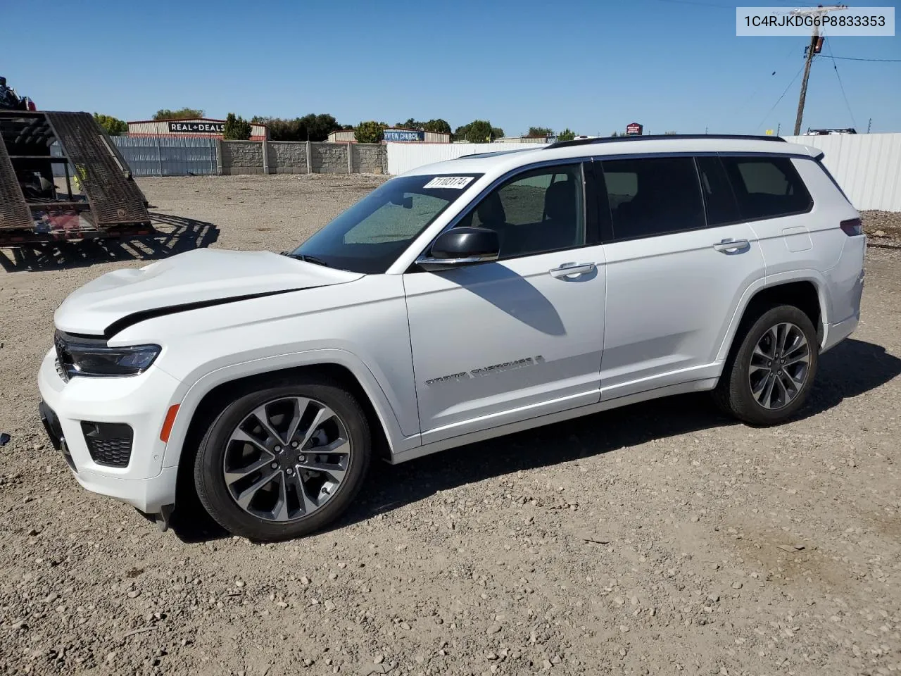 2023 Jeep Grand Cherokee L Overland VIN: 1C4RJKDG6P8833353 Lot: 71103174