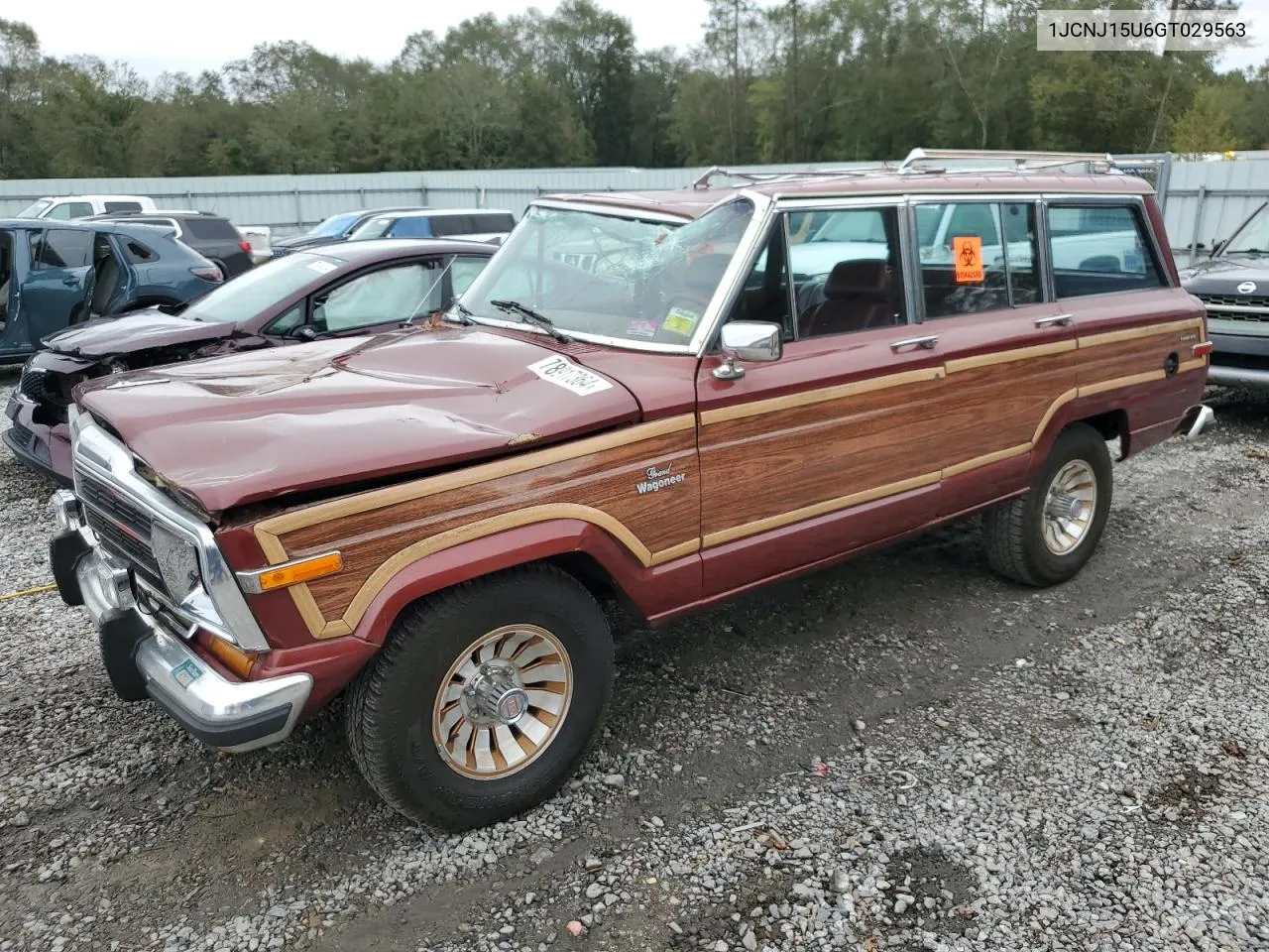 1986 Jeep Grand Wagoneer VIN: 1JCNJ15U6GT029563 Lot: 78917364