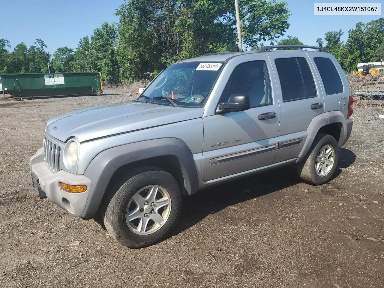 2002 Jeep Liberty Sport VIN: 1J4GL48KX2W151067 Lot: 56248354