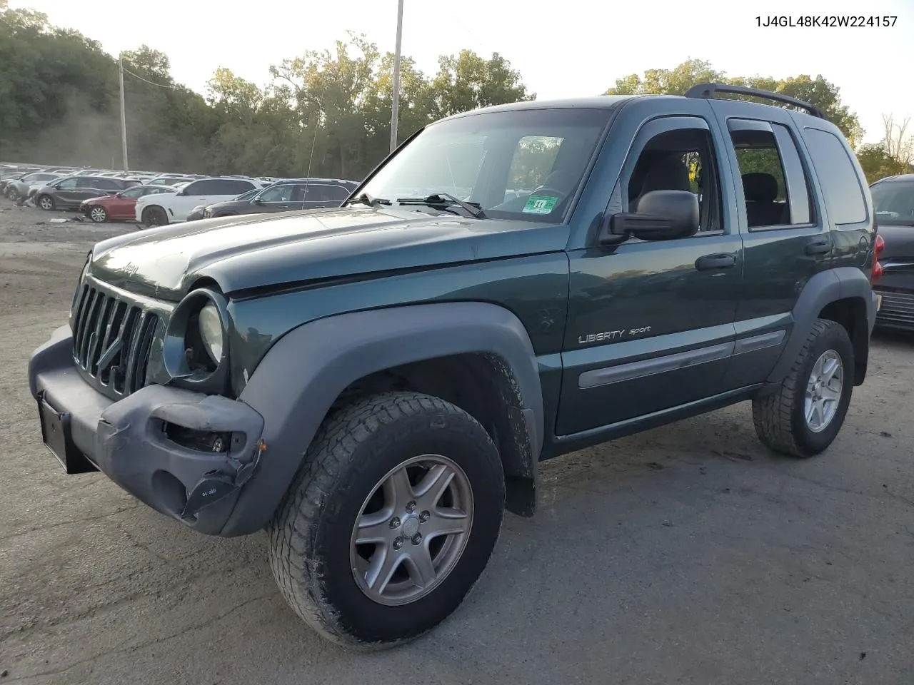 2002 Jeep Liberty Sport VIN: 1J4GL48K42W224157 Lot: 70248164