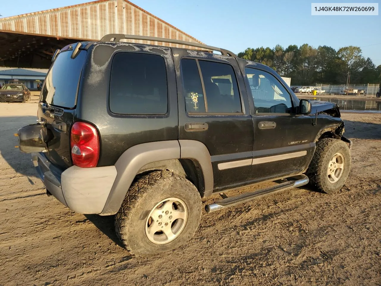 1J4GK48K72W260699 2002 Jeep Liberty Sport