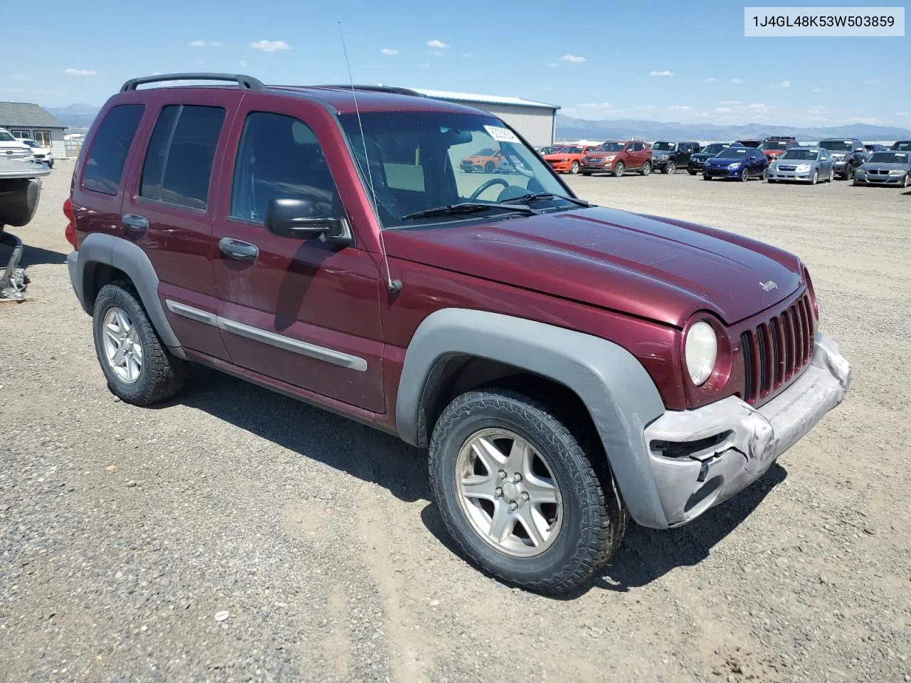 2003 Jeep Liberty Sport VIN: 1J4GL48K53W503859 Lot: 62239924