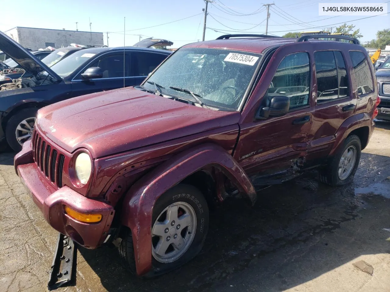 1J4GL58K63W558665 2003 Jeep Liberty Limited