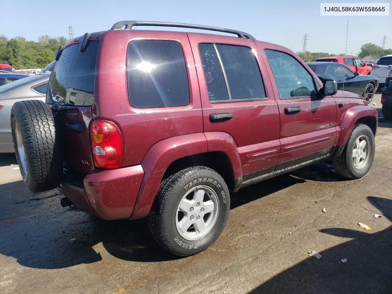 2003 Jeep Liberty Limited VIN: 1J4GL58K63W558665 Lot: 70575304