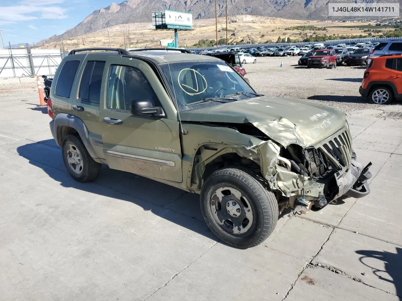 2004 Jeep Liberty Sport VIN: 1J4GL48K14W141711 Lot: 77159984