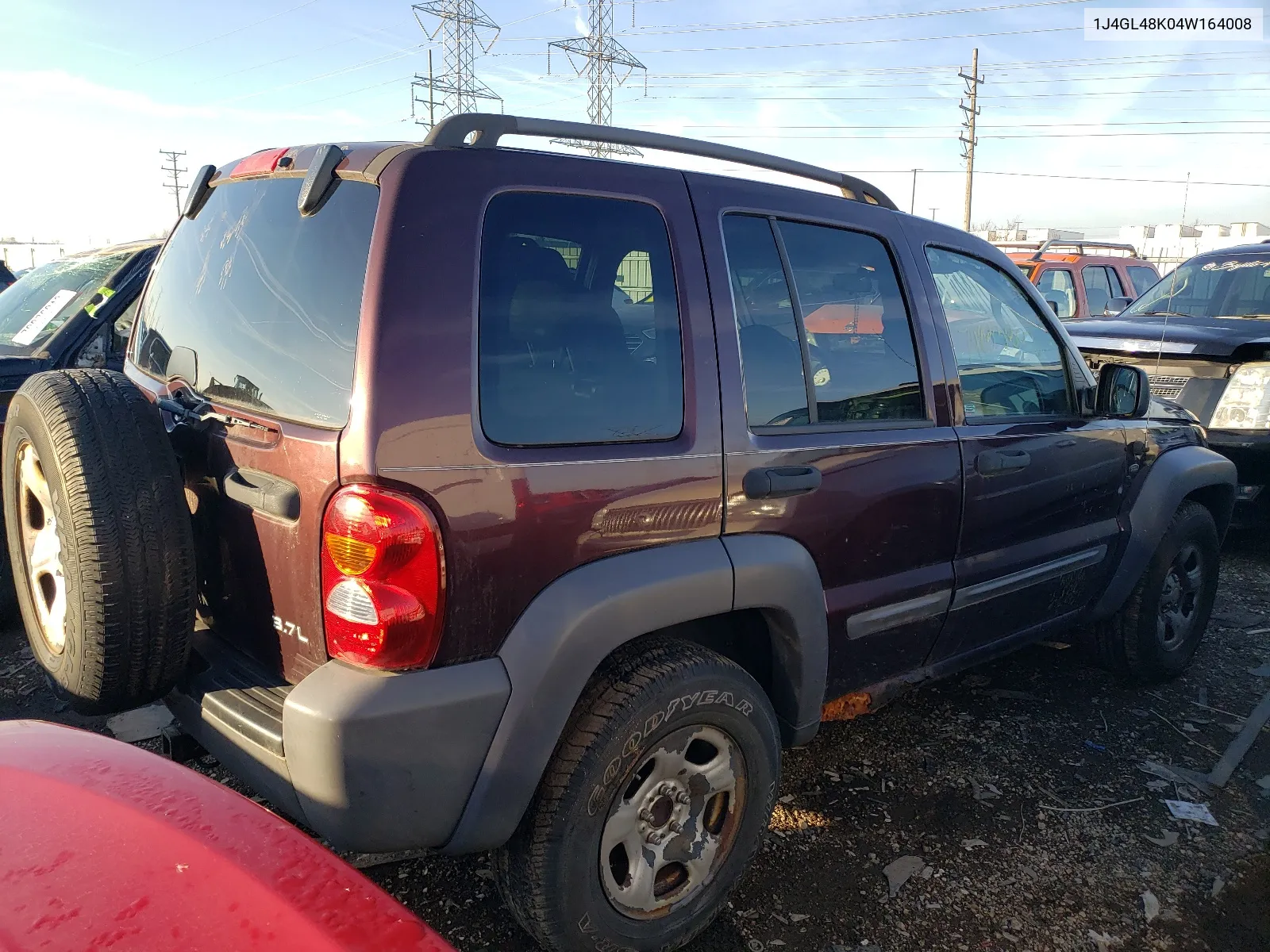 2004 Jeep Liberty Sport VIN: 1J4GL48K04W164008 Lot: 79283803