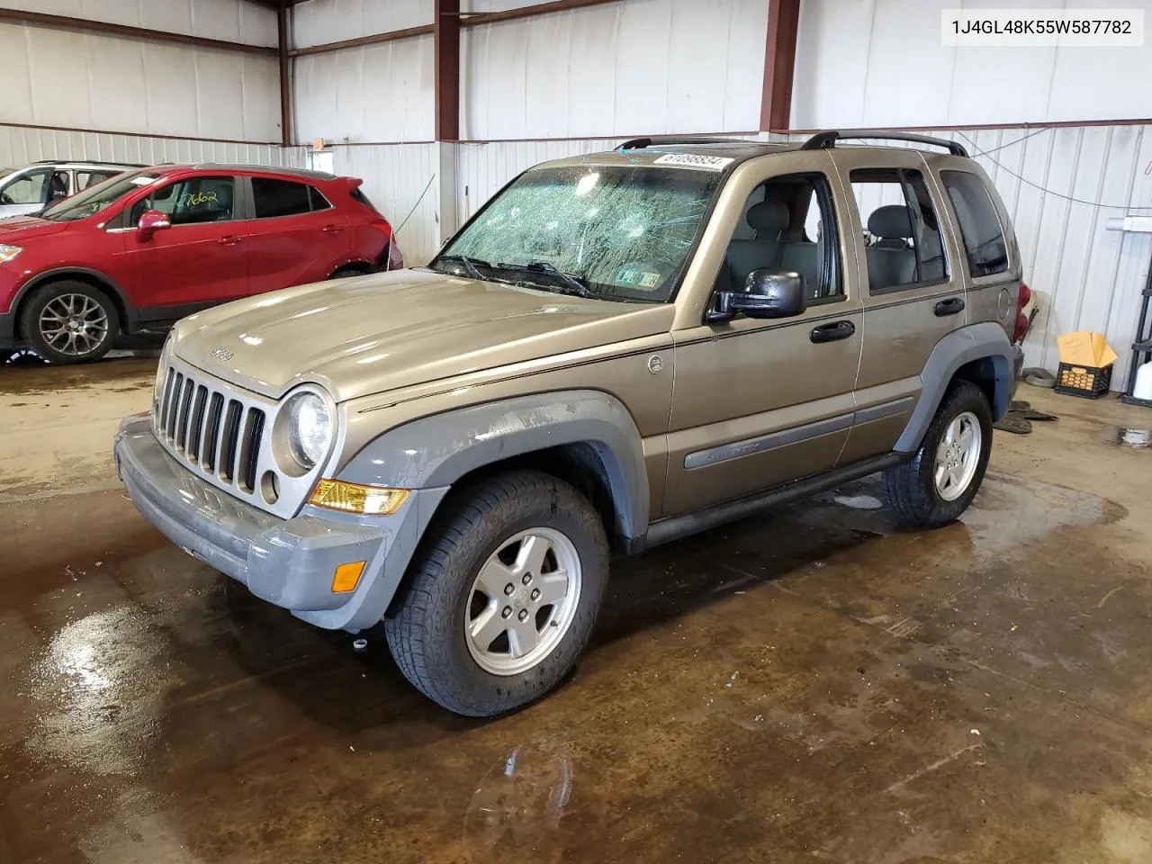 2005 Jeep Liberty Sport VIN: 1J4GL48K55W587782 Lot: 61098834