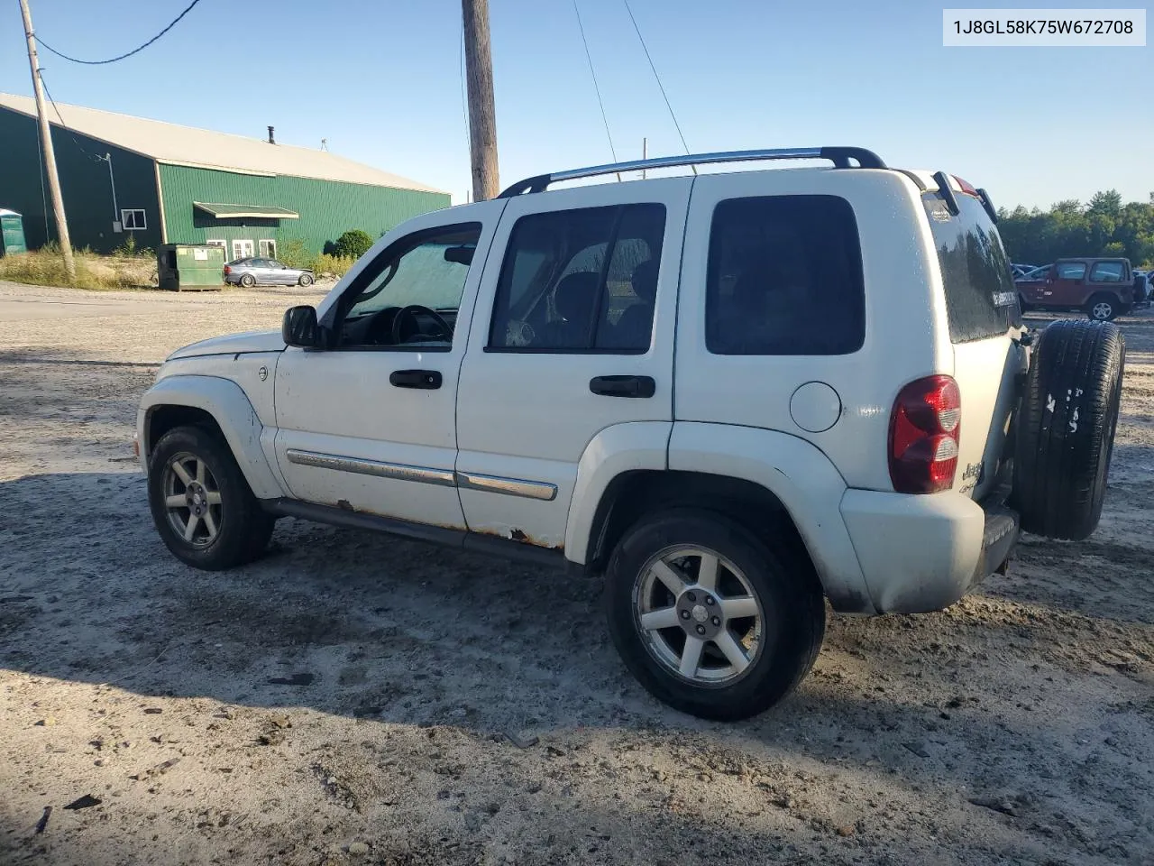 2005 Jeep Liberty Limited VIN: 1J8GL58K75W672708 Lot: 68413904