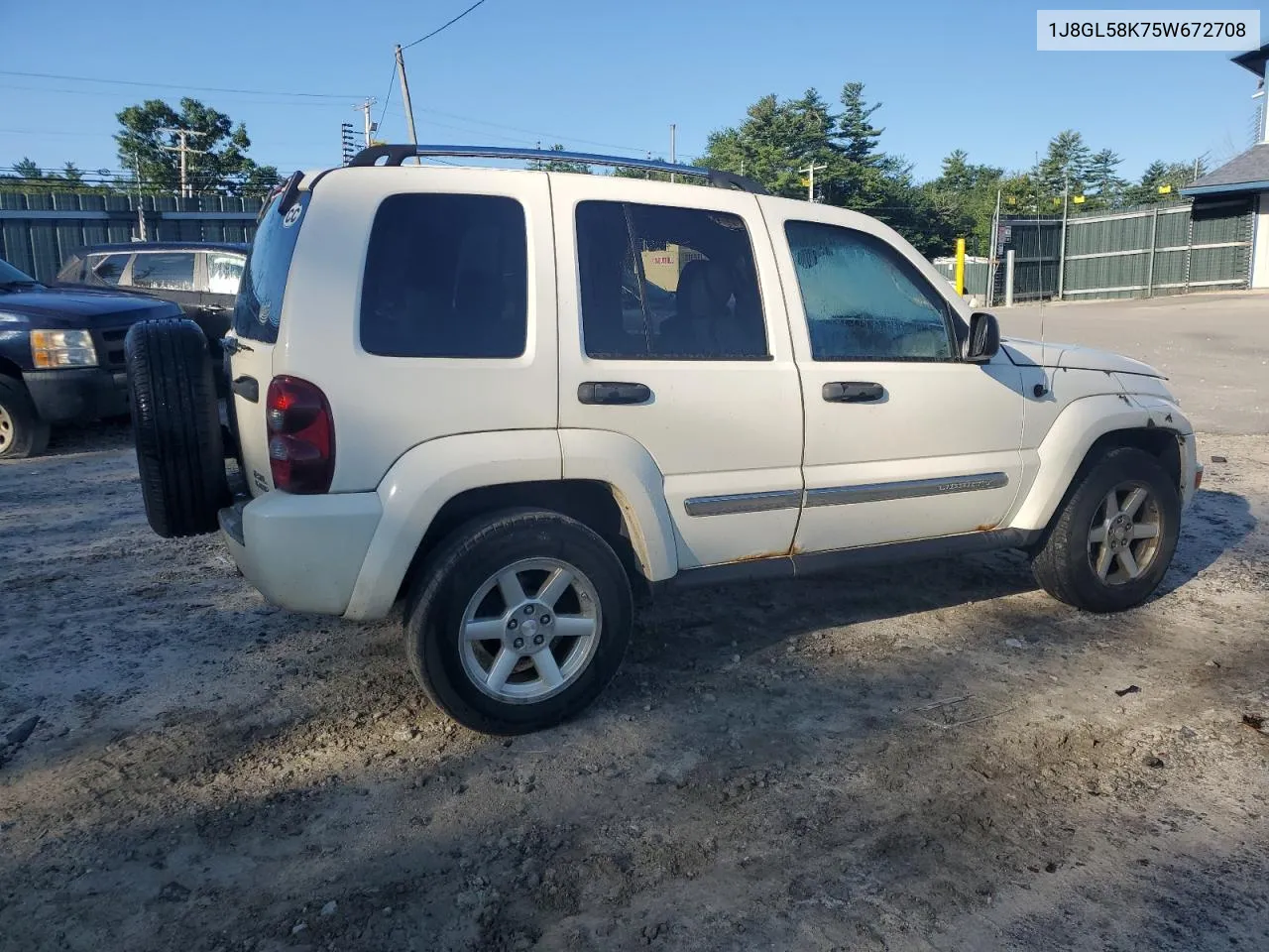 2005 Jeep Liberty Limited VIN: 1J8GL58K75W672708 Lot: 68413904