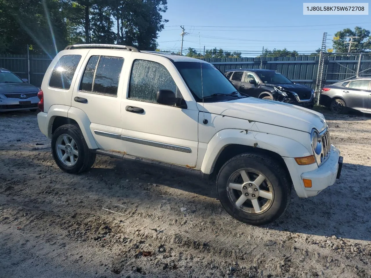 2005 Jeep Liberty Limited VIN: 1J8GL58K75W672708 Lot: 68413904