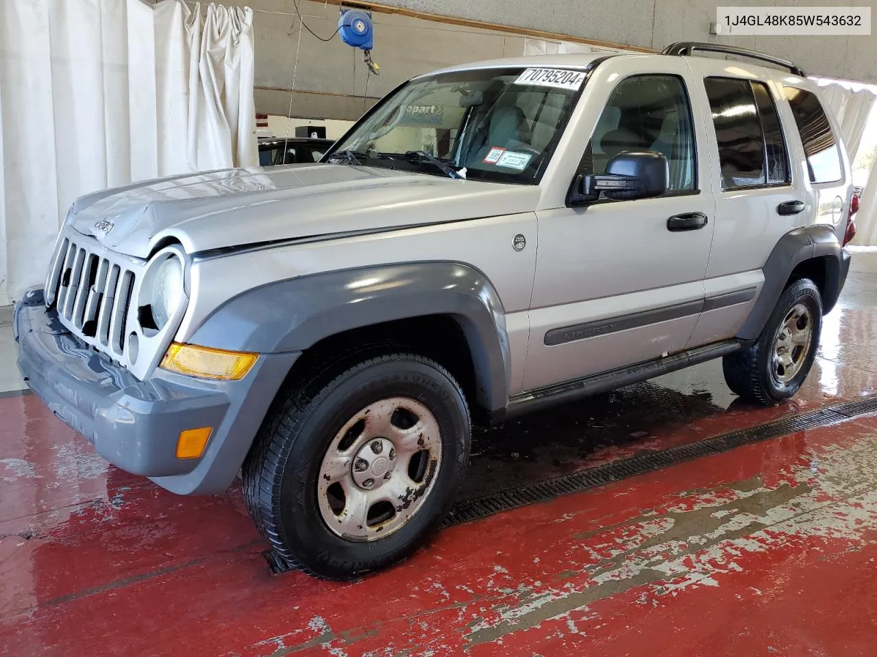 2005 Jeep Liberty Sport VIN: 1J4GL48K85W543632 Lot: 70795204