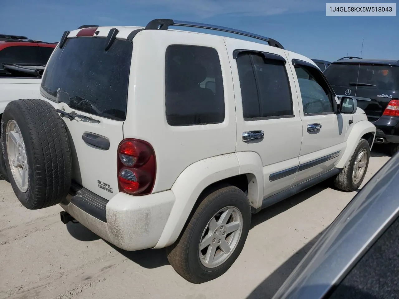 2005 Jeep Liberty Limited VIN: 1J4GL58KX5W518043 Lot: 76660424