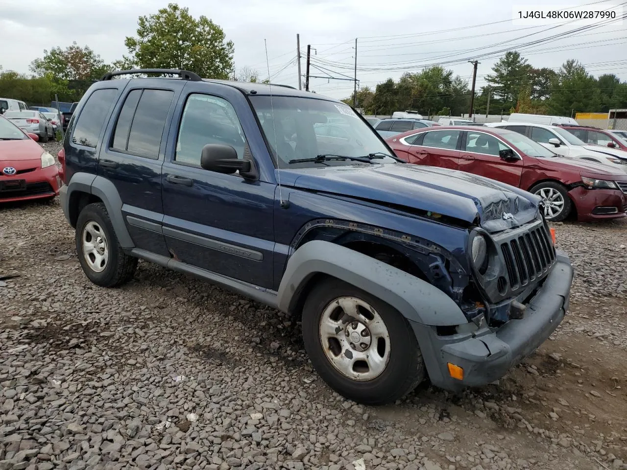 1J4GL48K06W287990 2006 Jeep Liberty Sport