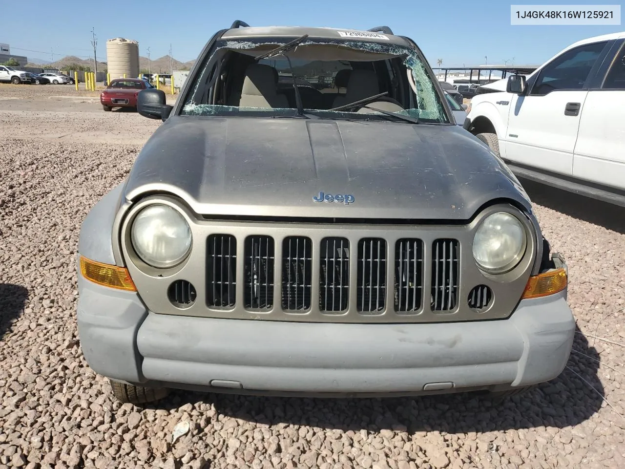 2006 Jeep Liberty Sport VIN: 1J4GK48K16W125921 Lot: 72988804