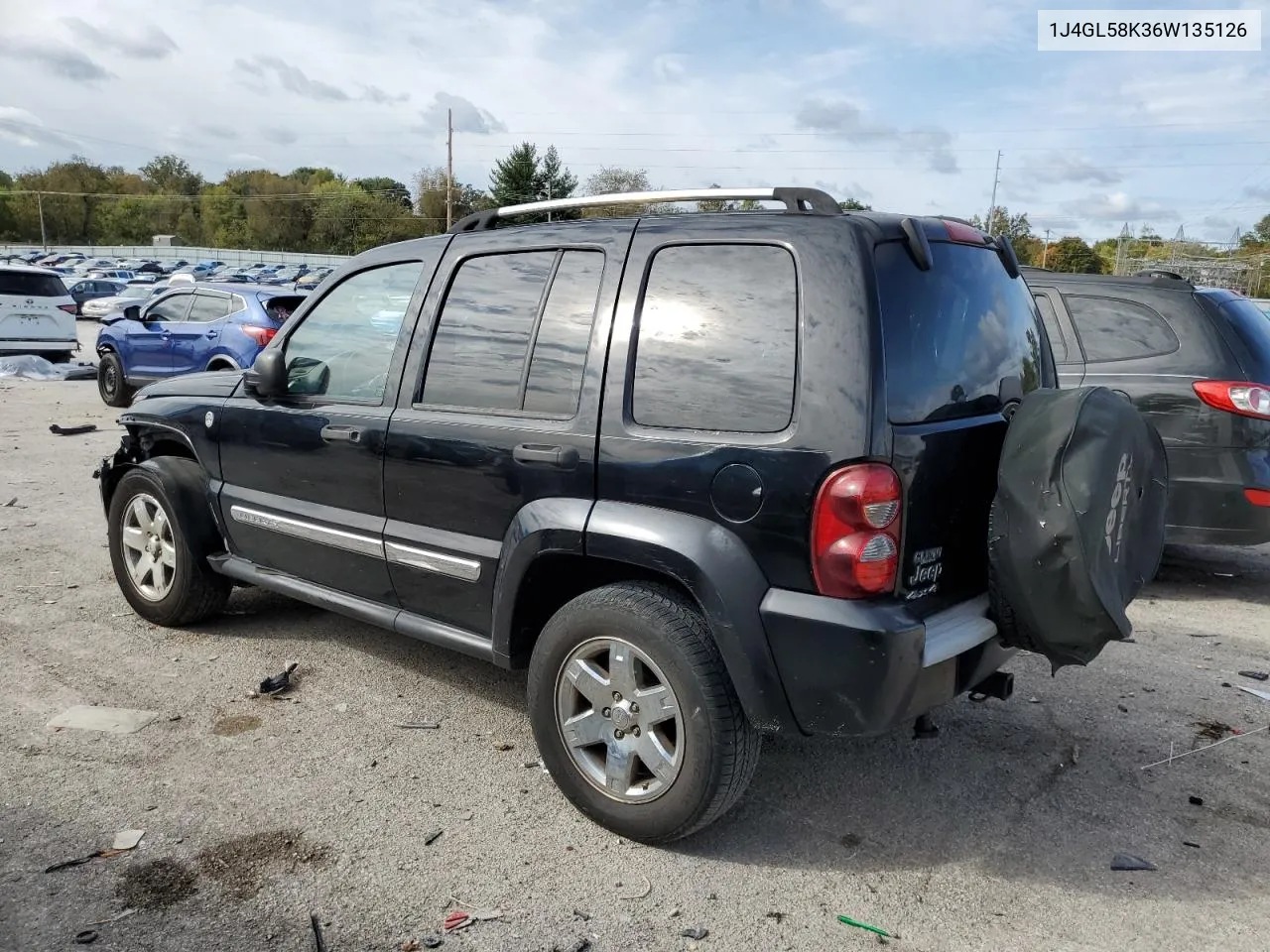 2006 Jeep Liberty Limited VIN: 1J4GL58K36W135126 Lot: 75675674