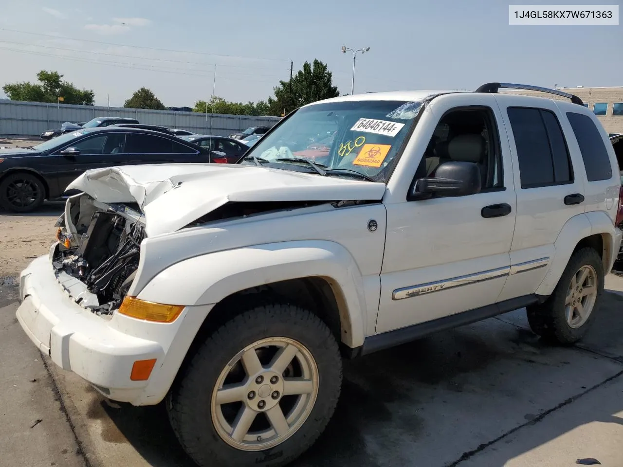 2007 Jeep Liberty Limited VIN: 1J4GL58KX7W671363 Lot: 64846144