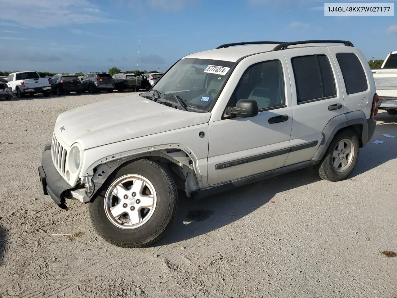 1J4GL48KX7W627177 2007 Jeep Liberty Sport