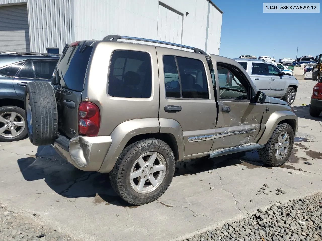 2007 Jeep Liberty Limited VIN: 1J4GL58KX7W629212 Lot: 68115714