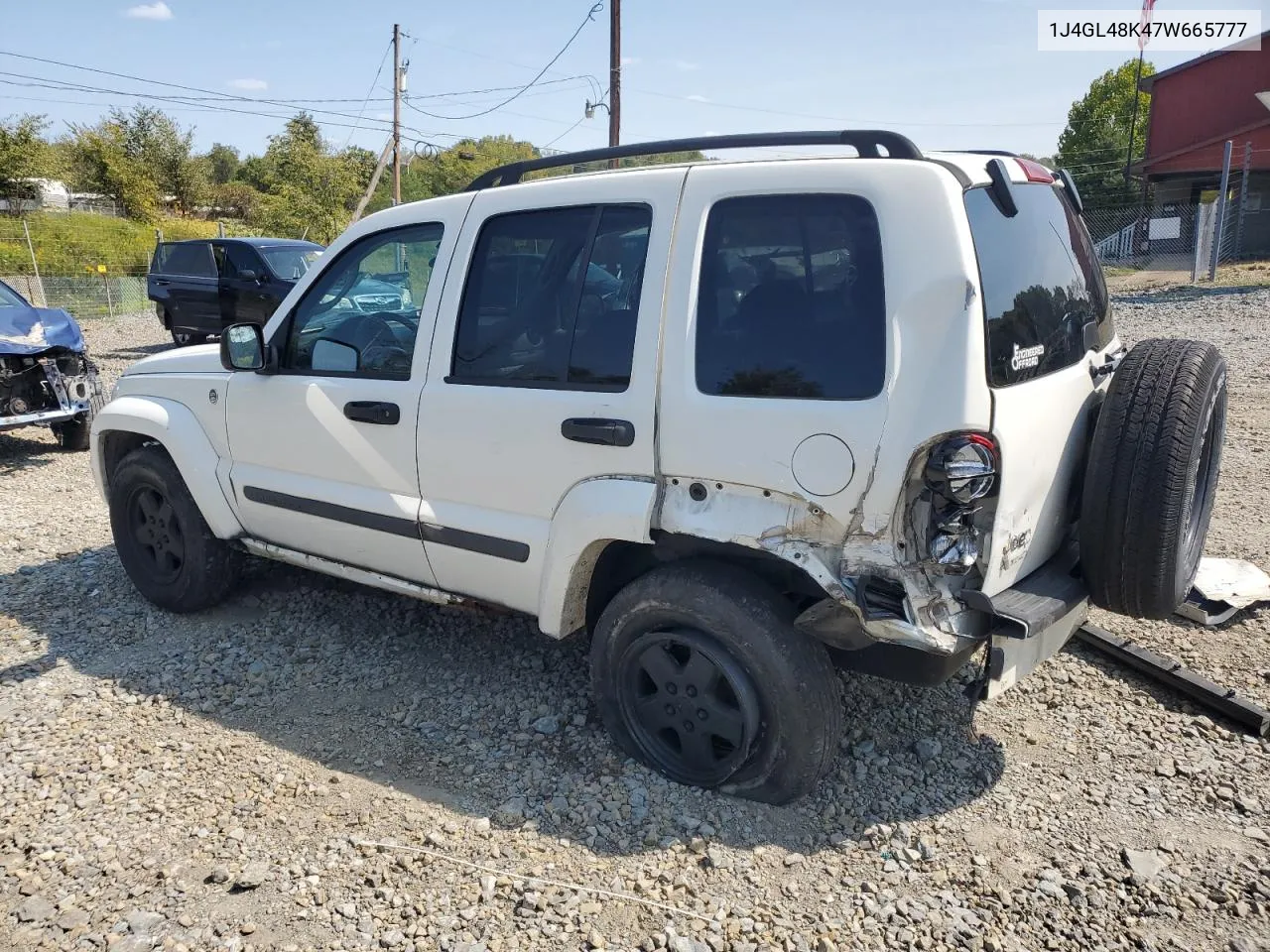 2007 Jeep Liberty Sport VIN: 1J4GL48K47W665777 Lot: 71299024