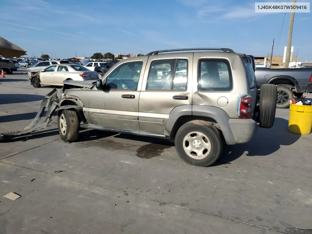 2007 Jeep Liberty Sport VIN: 1J4GK48K07W509416 Lot: 72646444