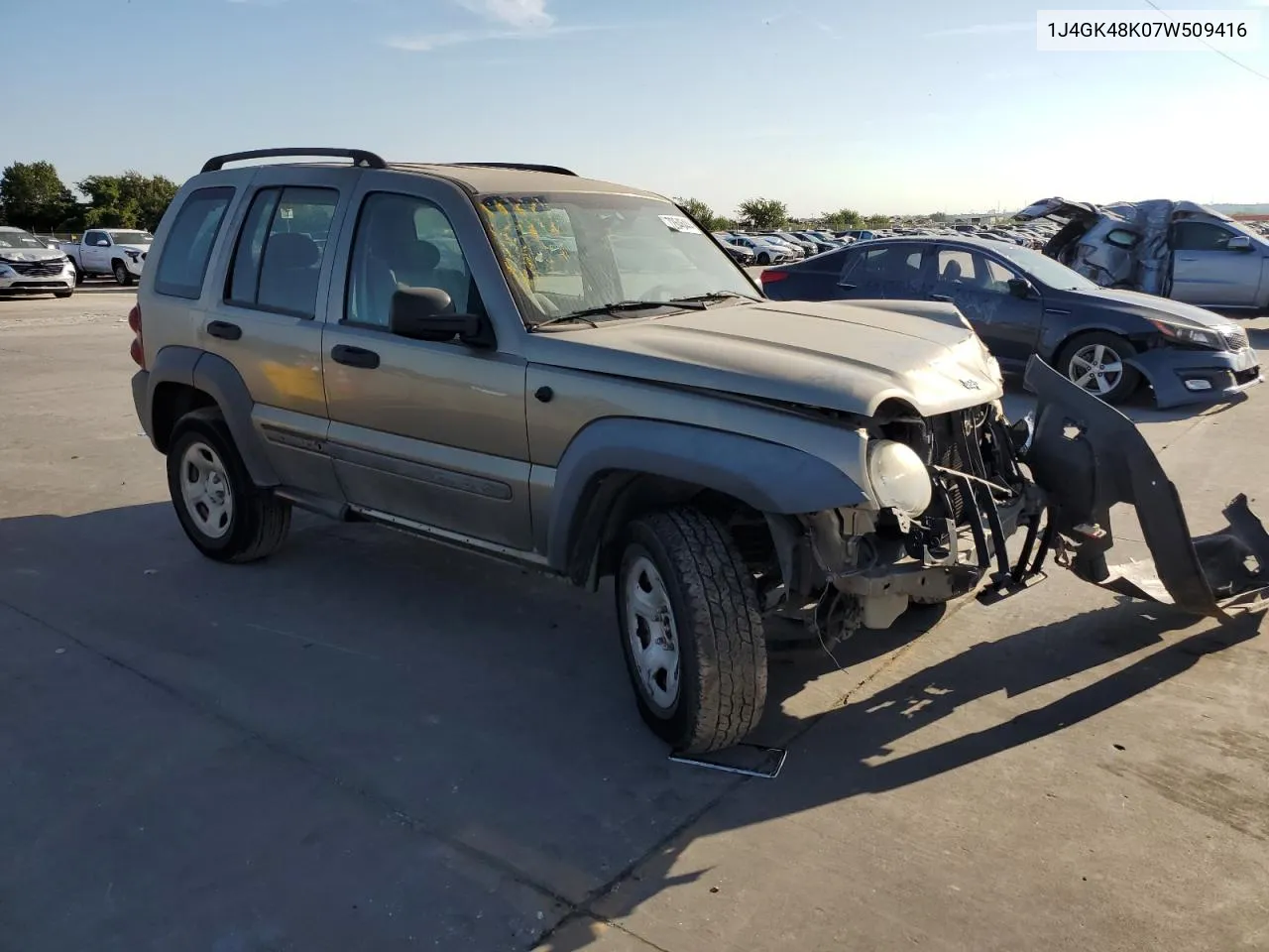 2007 Jeep Liberty Sport VIN: 1J4GK48K07W509416 Lot: 72646444