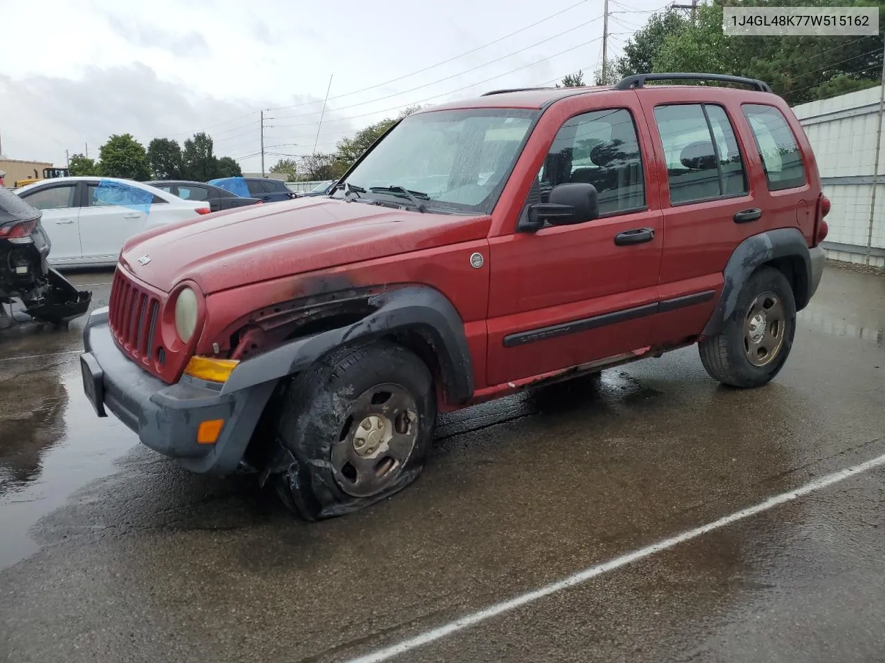 1J4GL48K77W515162 2007 Jeep Liberty Sport